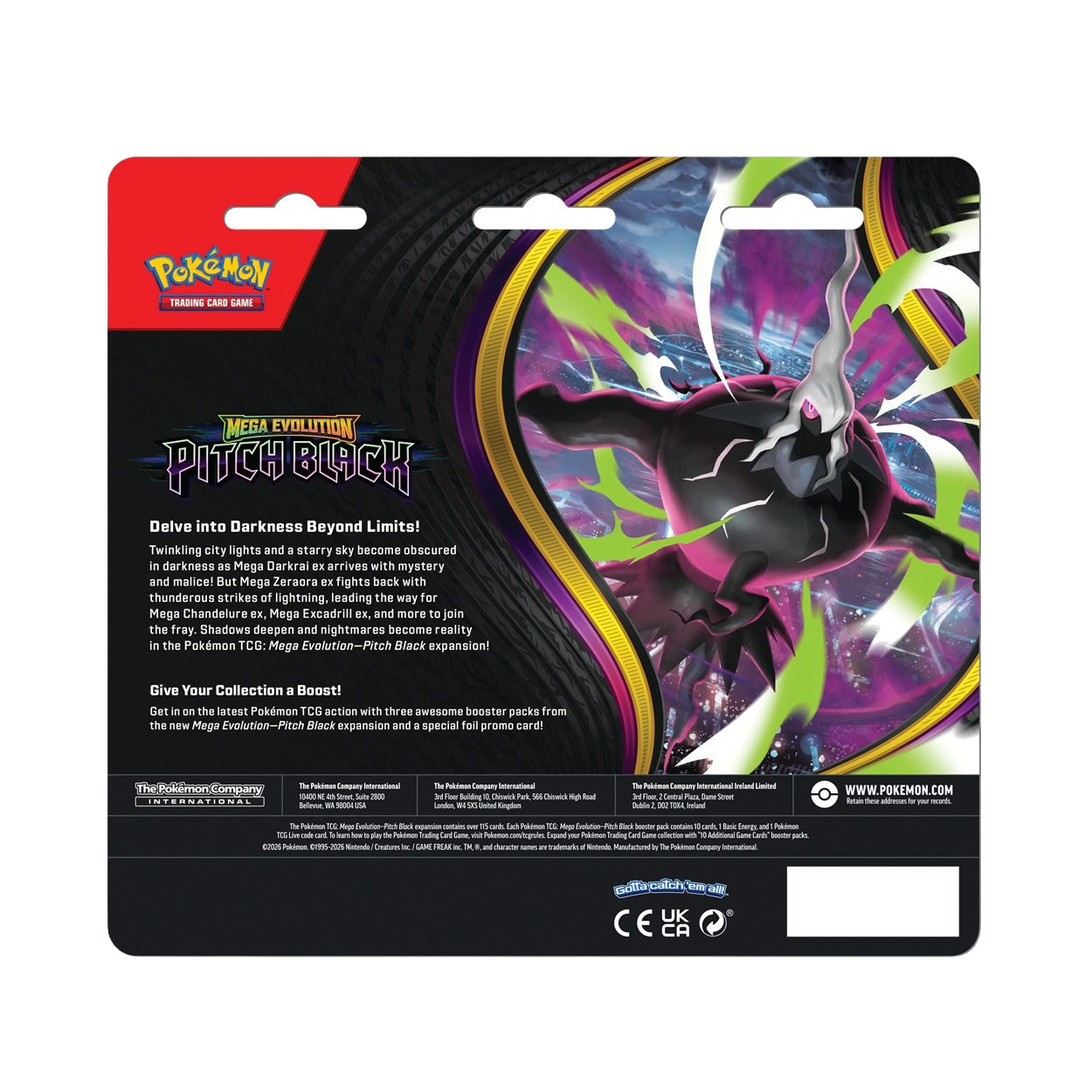 Pokemon: Pitch Black - 3-pack blister